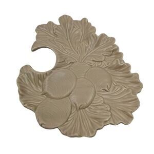 Vintage Original Bergschrund Seattle Grape Leaf Plate Dish NEW NWOB Rare Retired